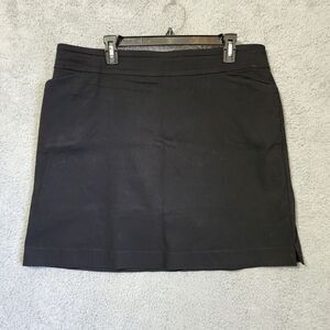 Coral Bay Golf Womans Skirt Skort Black Size 1X Pull On Stretch Plus Size
